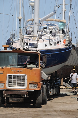 Hauling BlueJacket via Truck