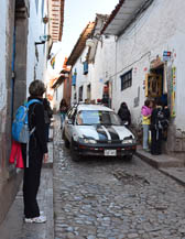 Narrow streets in Cusco