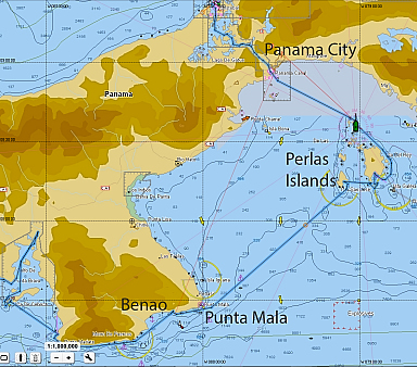 Route to Perlas Islands