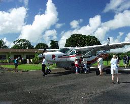 Plane to Orinoco River Delta