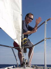 Guy Enjoying the Sail