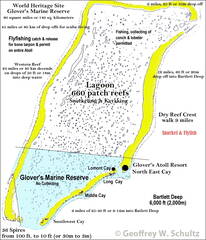 Glovers Reef Map