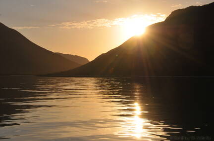 Sunrise over
Ensenada de la Raza