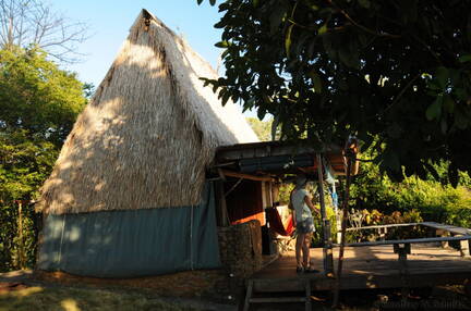 Yurt at Isla Parida