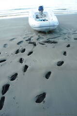 VERY soft sand beach at Isla Parida