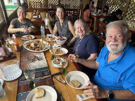 Saundra, Sue, Bev, and Charlie